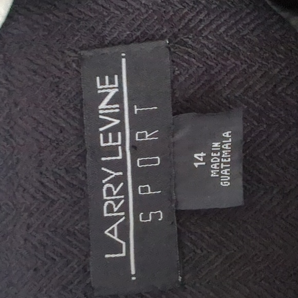 Larry Levine Black Single button Blazer - Picture 3 of 8